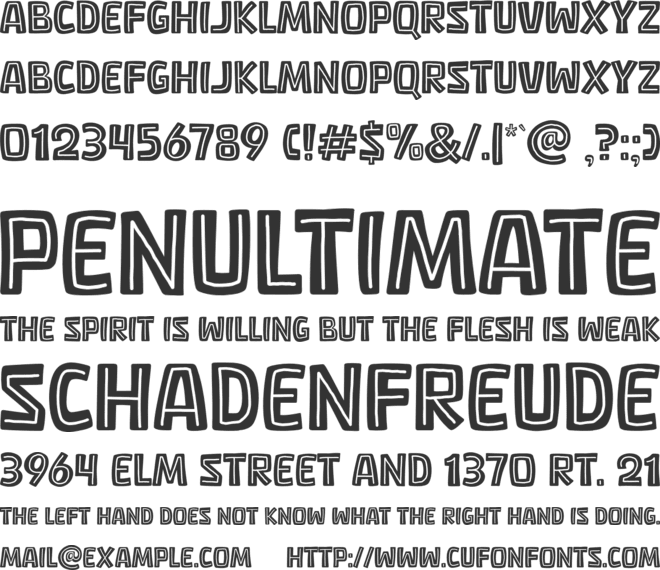 Dimsum Week font preview