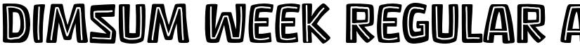 Dimsum Week Regular font