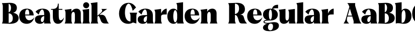 Beatnik Garden Regular font