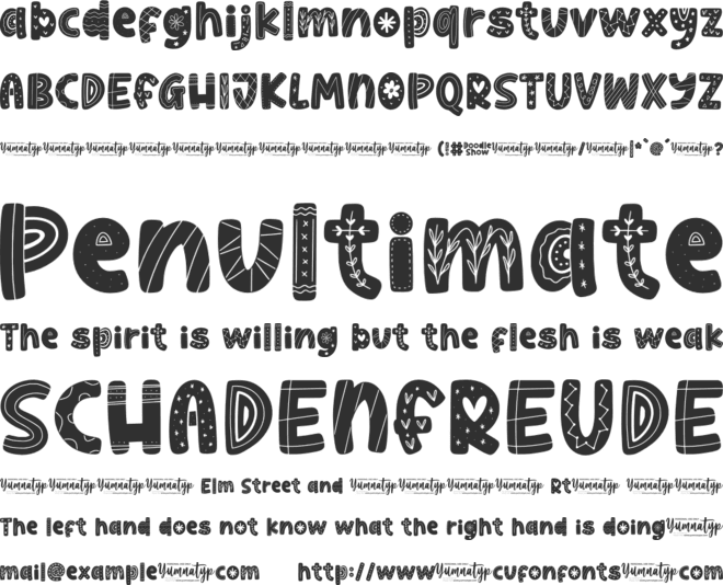 Doodle Show Personal Use font preview