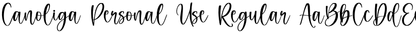 Canoliga Personal Use Regular font