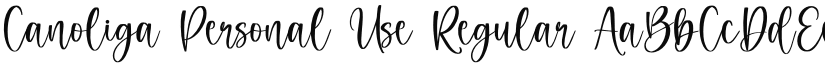 Canoliga Personal Use font download