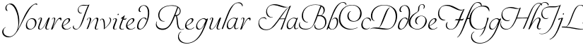 YoureInvited Regular font