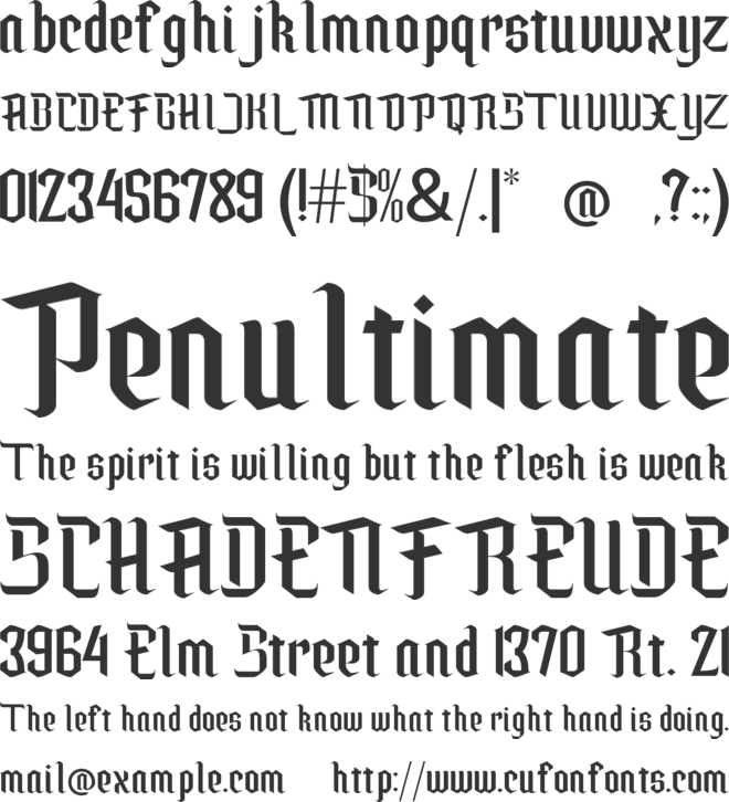 Alisyah font preview