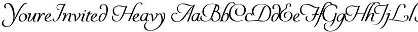 YoureInvited Heavy font