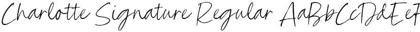 Charlotte Signature Regular font