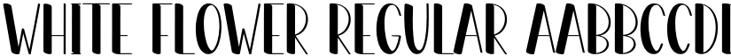 White Flower Regular font