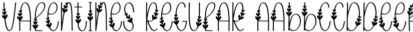 Valentines Regular font