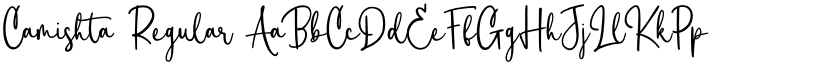 Camishta Regular font