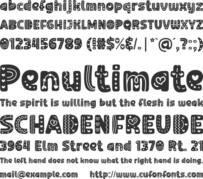 Wichy Lover font preview