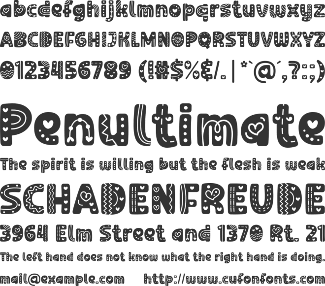 Wichy Lover font preview