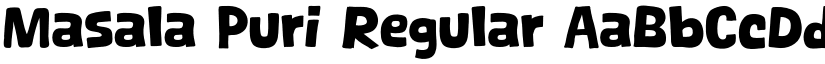 Masala Puri Regular font
