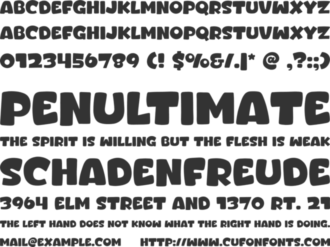 Bhel Puri font preview