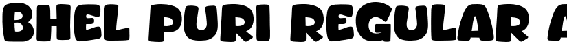 Bhel Puri Regular font