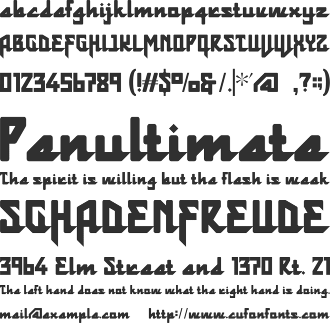 Tughra font preview