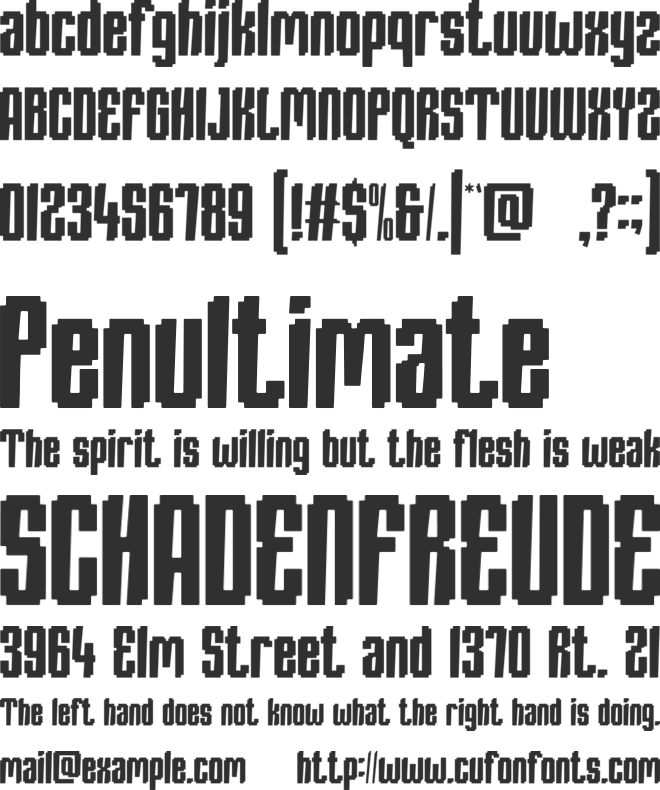 PHONIXEA font preview
