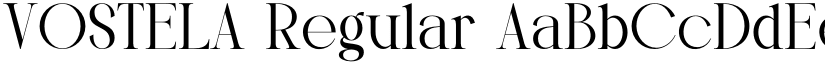 VOSTELA Regular font