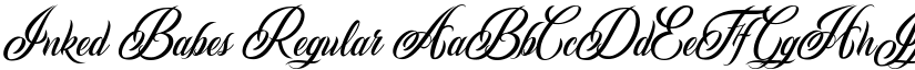 Inked Babes Regular font