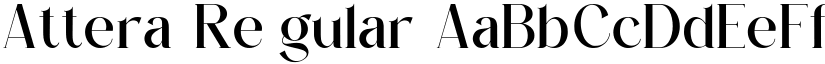 Attera Regular font