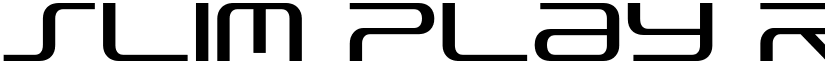 Slim Play Regular font