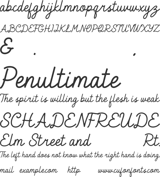 Delta Lake font preview