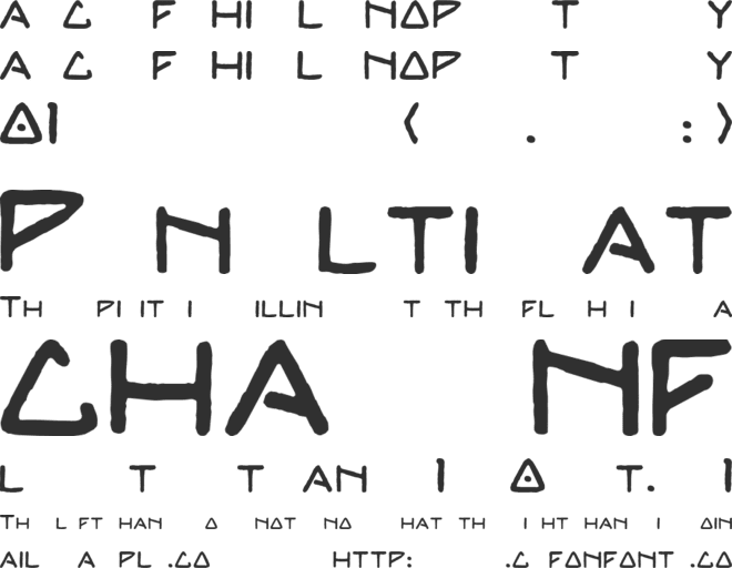 TOTALLY TYPOLITHIC font preview