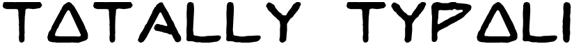 TOTALLY TYPOLITHIC Regular font