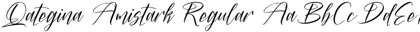 Qategina Amistark font download