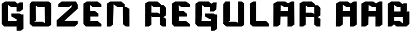 Gozen Regular font