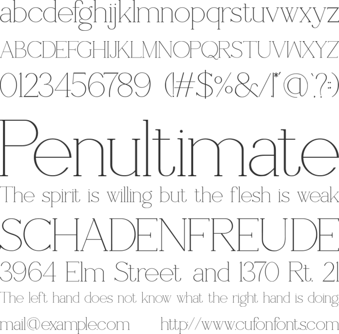 Shoogie font preview