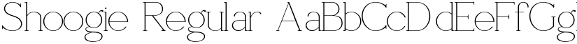 Shoogie Regular font