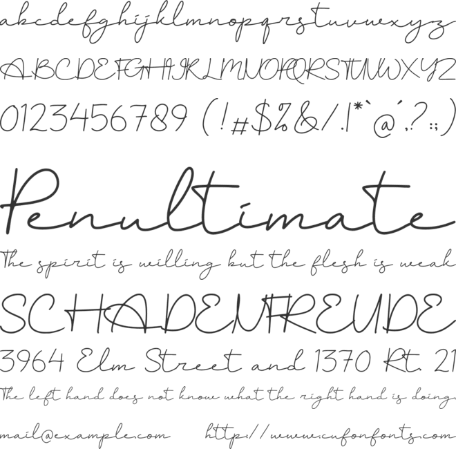 Batelga font preview