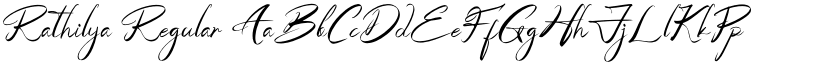 Rathilya Regular font