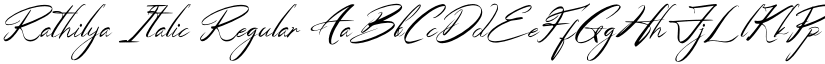 Rathilya Italic Regular font