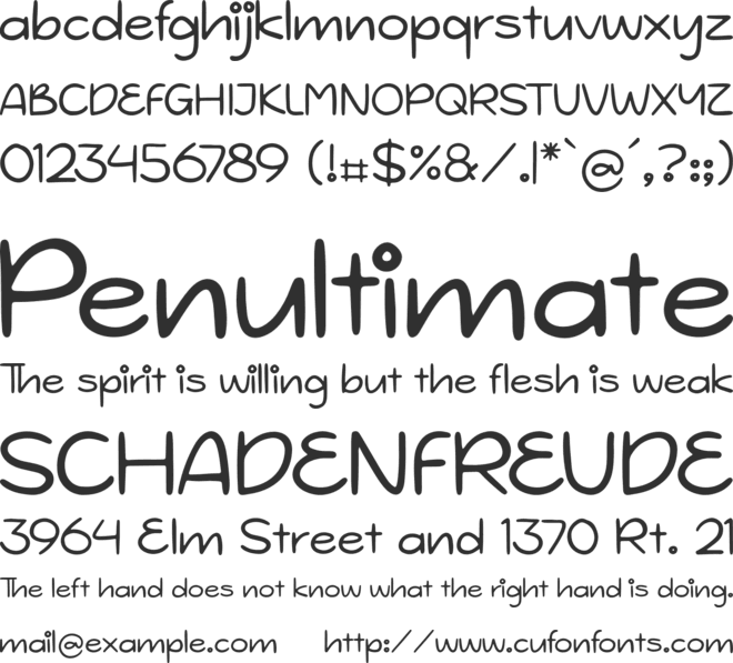 ELYIAN GLOO font preview