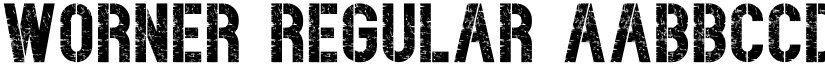 WORNER Regular font