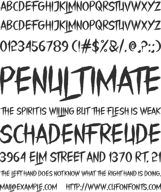 The Lagez font preview