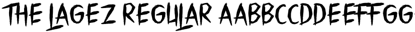 The Lagez Regular font
