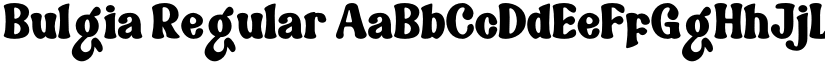 Bulgia Regular font