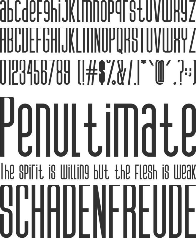 ROTHEFIGHT font preview