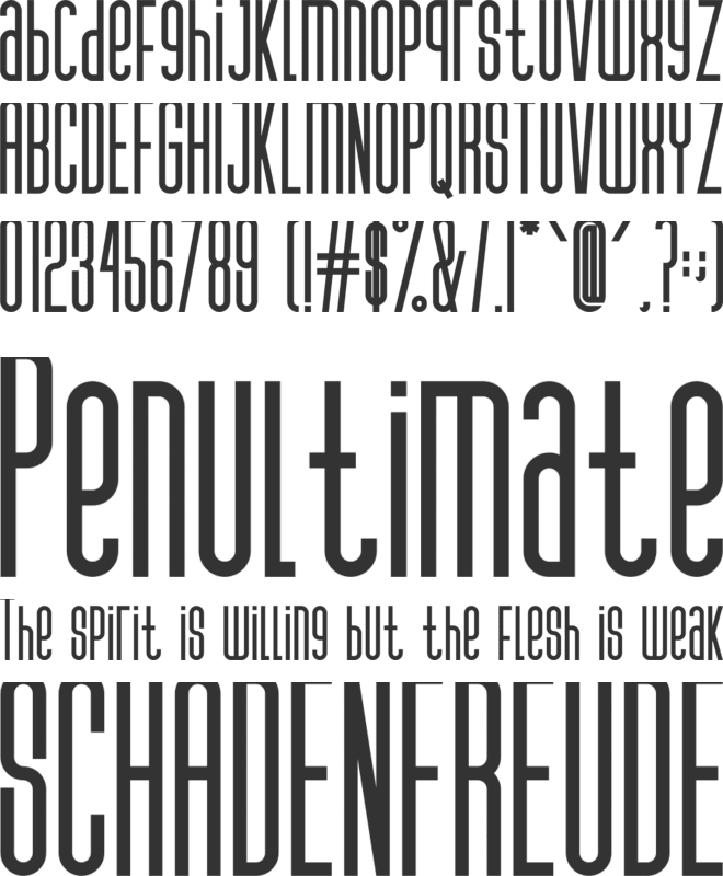 ROTHEFIGHT font preview