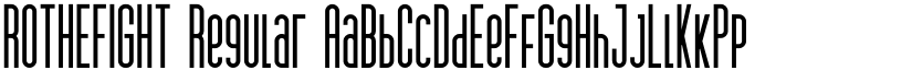 ROTHEFIGHT Regular font