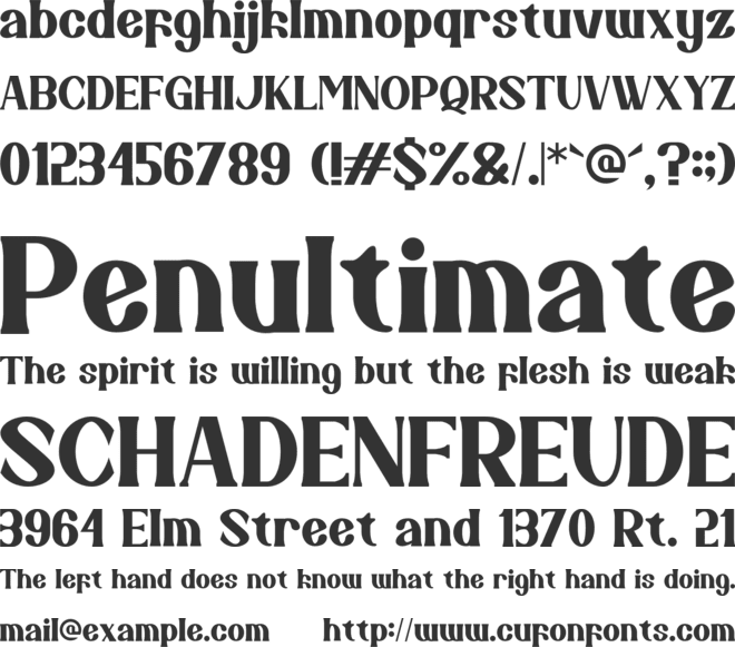 Famous Cool font preview