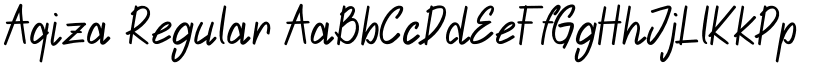 Aqiza Regular font