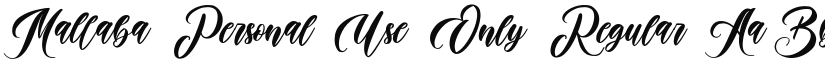 Mallaba Personal Use Only font download