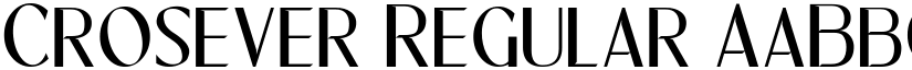 Crosever Regular font