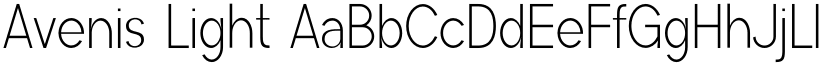 Avenis Light font
