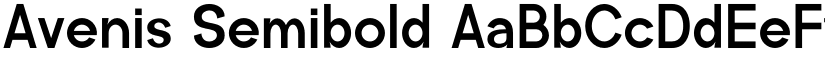 Avenis Semibold font