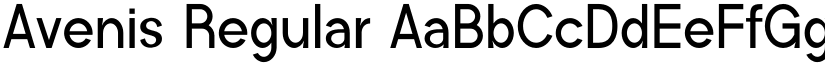 Avenis Regular font