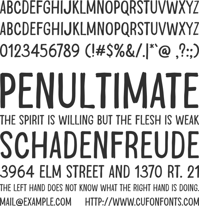 Long Today font preview
